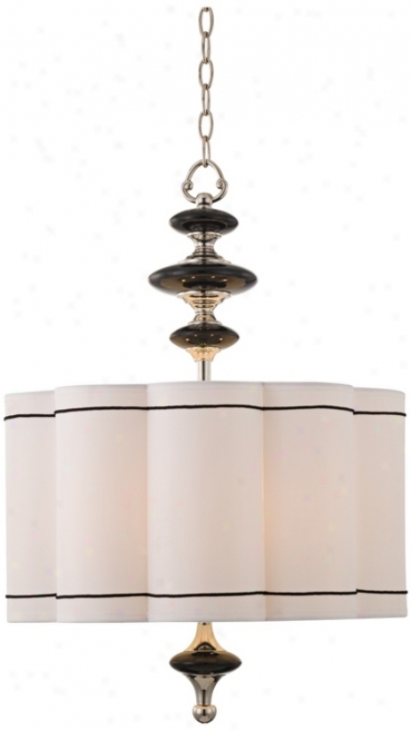 Chrome Finish With Curvy Shade 6-light Chandelier (p4434)