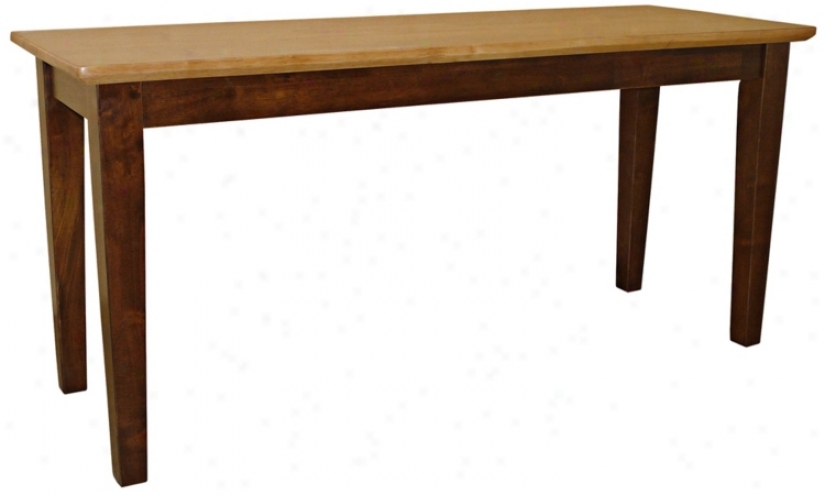 Cinnamon/espresso Finish 39" Wide Shaker-styled Bench (u4228)