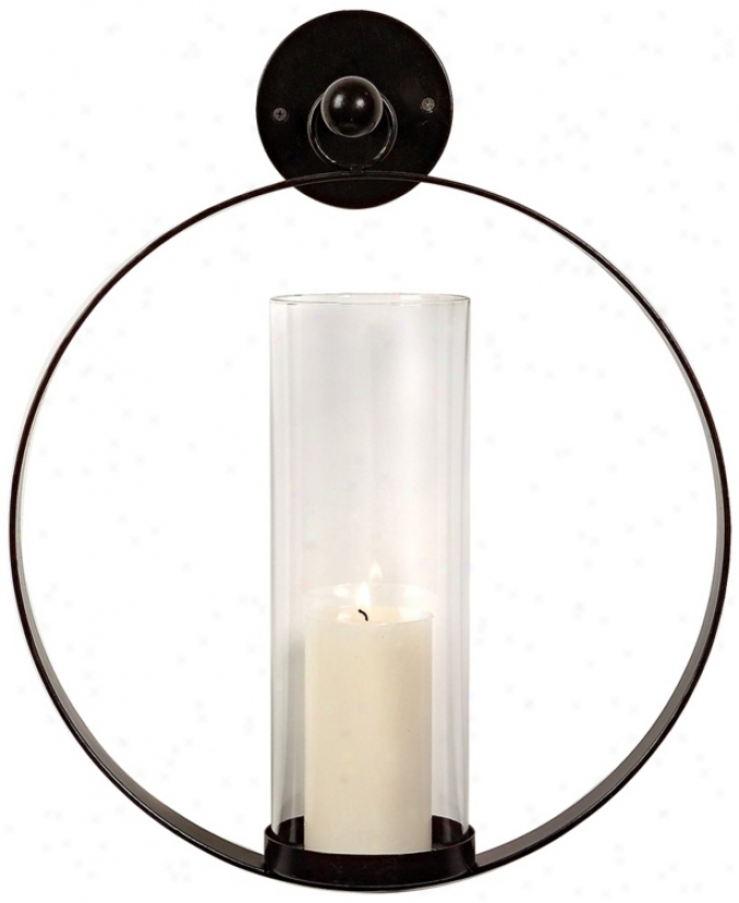 Cifcle Hanging Wall Candle Holdef (n1598)