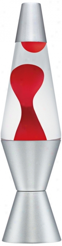 Classic Clear Liquid And Red Wax Lava&#174; Lamp (t9517)