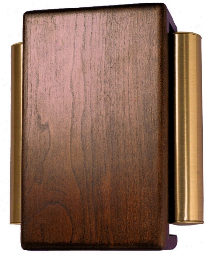 Classic Dark Cherry iWth Brass Siide Tubes Door Chime (k6186)