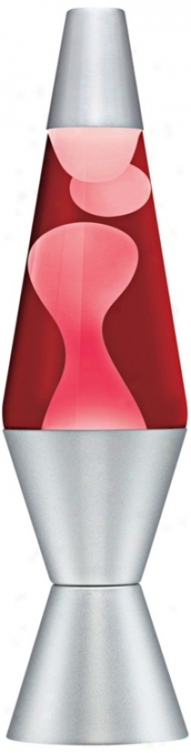 Classic Red Liquid And White Wax Lava&#174; Lamp (t9511)