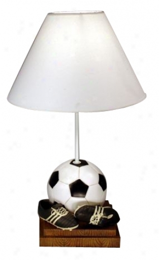 Classic Sporys Collection Soccer Table Lamp (64270)