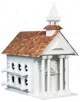 Classic Town Hall Bird House (h9551)