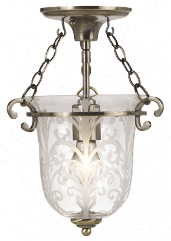 Clear Bell 14" High Ceiling Fixture (08138)