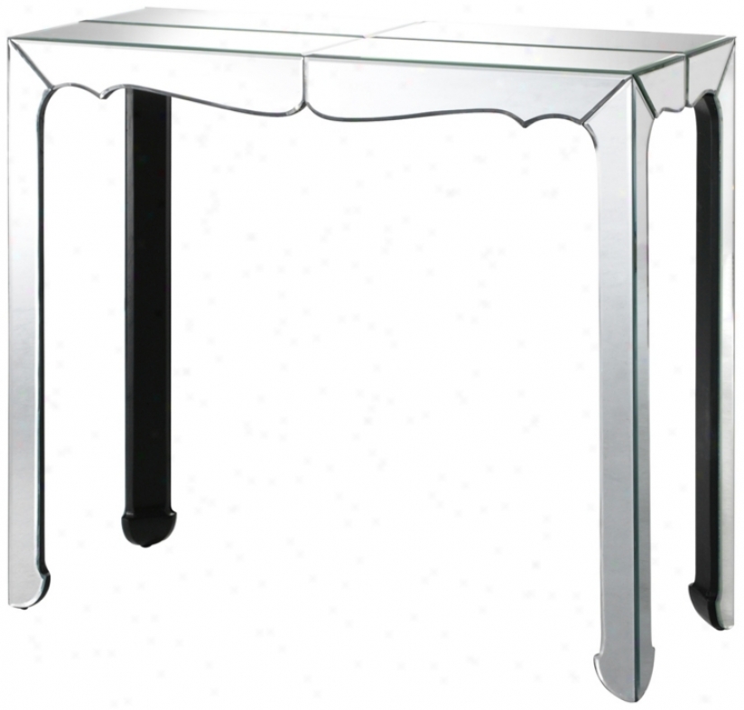 Clear Mirror Console Table (k0732)