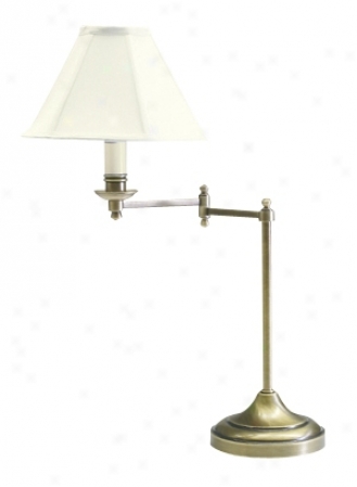 Club Antique Brass Swiing Arm Desk Lamp (33854)