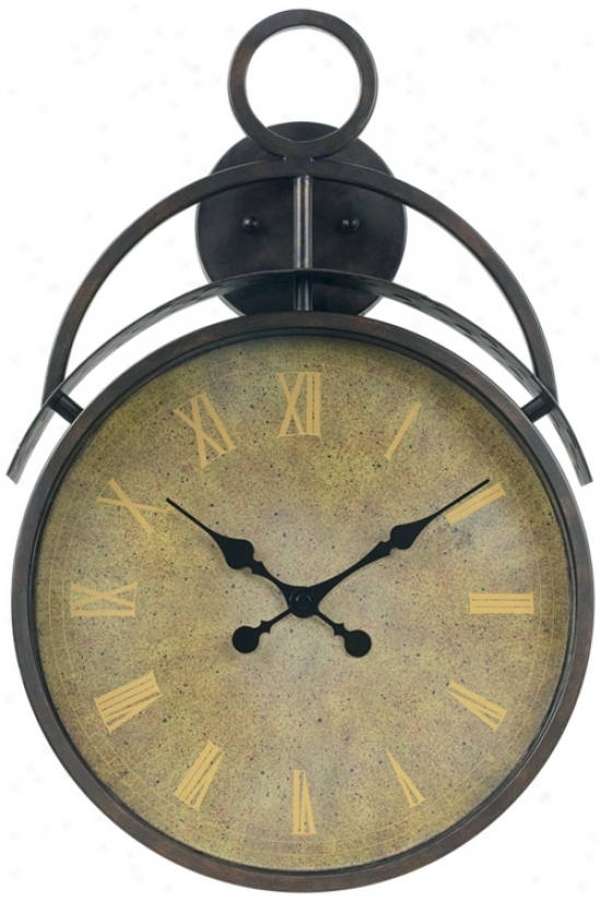 Coach House Bronze 24" High Wall Clock (m0081)