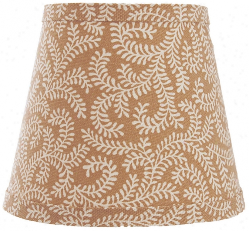 Cocoa Cream Swirl Lamp Shade 8x14x10.25 (spider) (w0134)