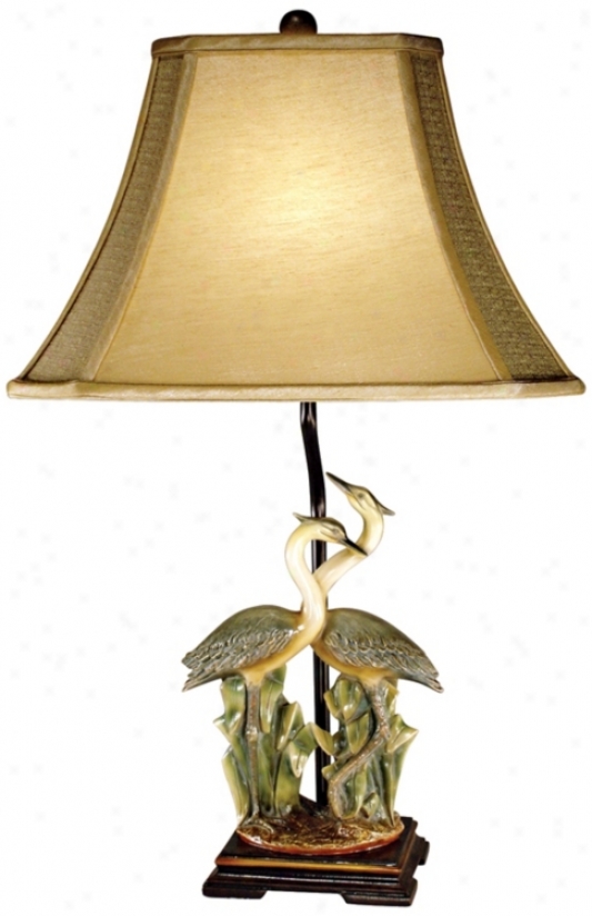 Colored Crane Table Lamp (m5360)