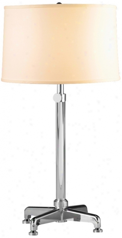 Conceprion Polished Nickel And Cream Adjustable Table Lamp (u9220)