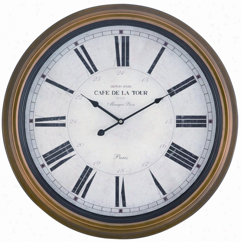Cooper Classics Henley 24 1/2" Wide Wall Clock (u9371)