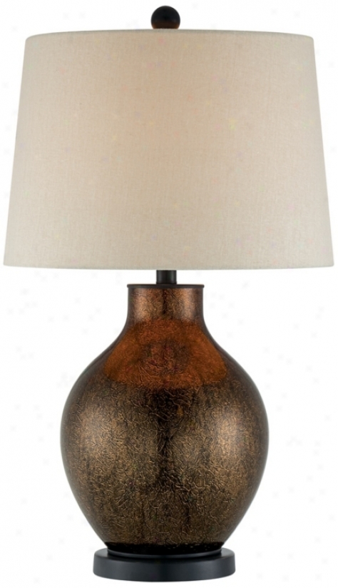 Copper Crcakle Glass Jug Base Table Lamp (t5733)