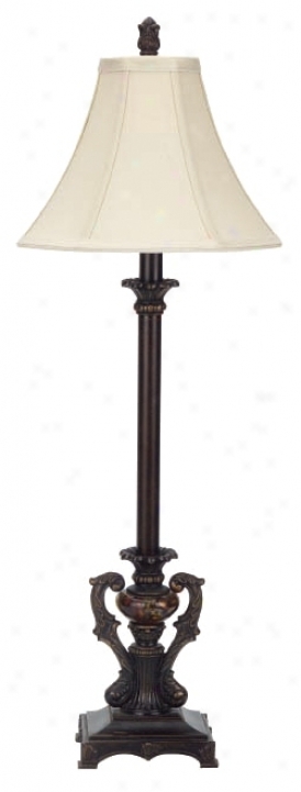 Corsican Collection Glass Font Buffeet Table Lamp (74774)