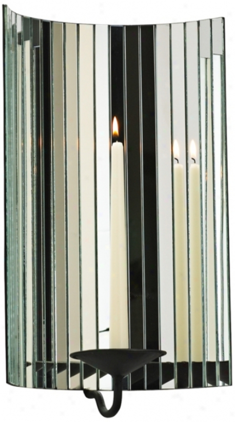 Cosmo 17 1/4" High Mirrored Taper Wall Sconce (v0896)