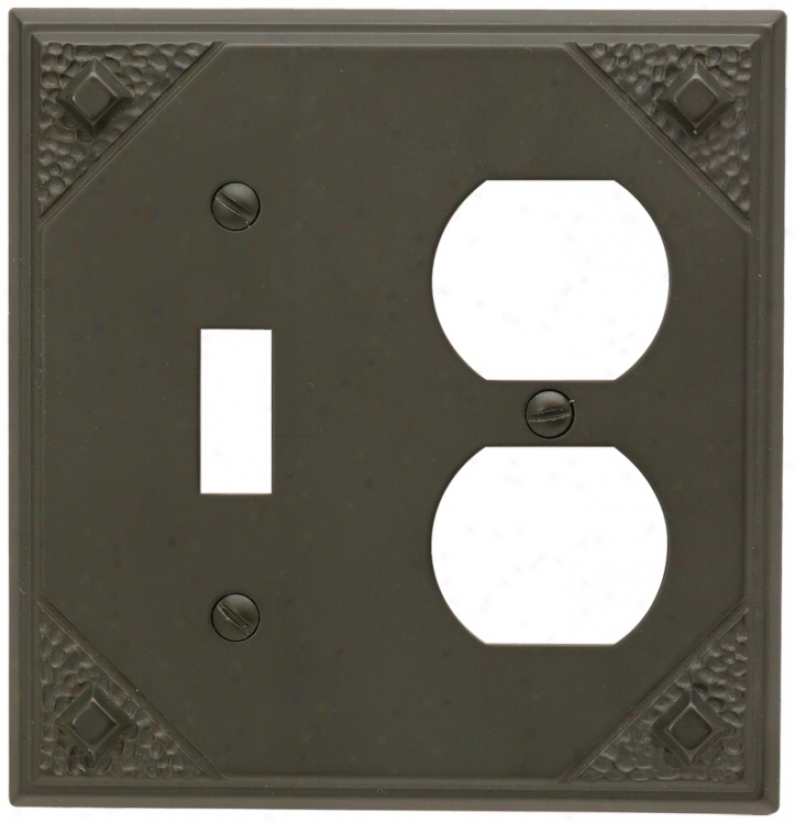 Craftsman Union Aged Bronze Finish Wall Plate (82731)