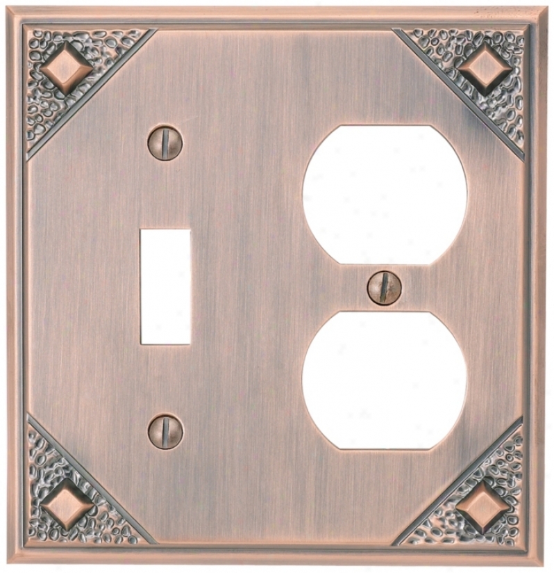 Craftsman Combination Copper Wall Plate (82643)