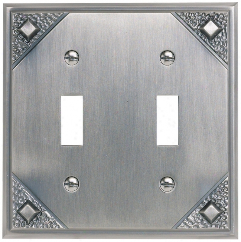 Craftsman Double Toggle Pewter Polishing Wall Plate (84013)