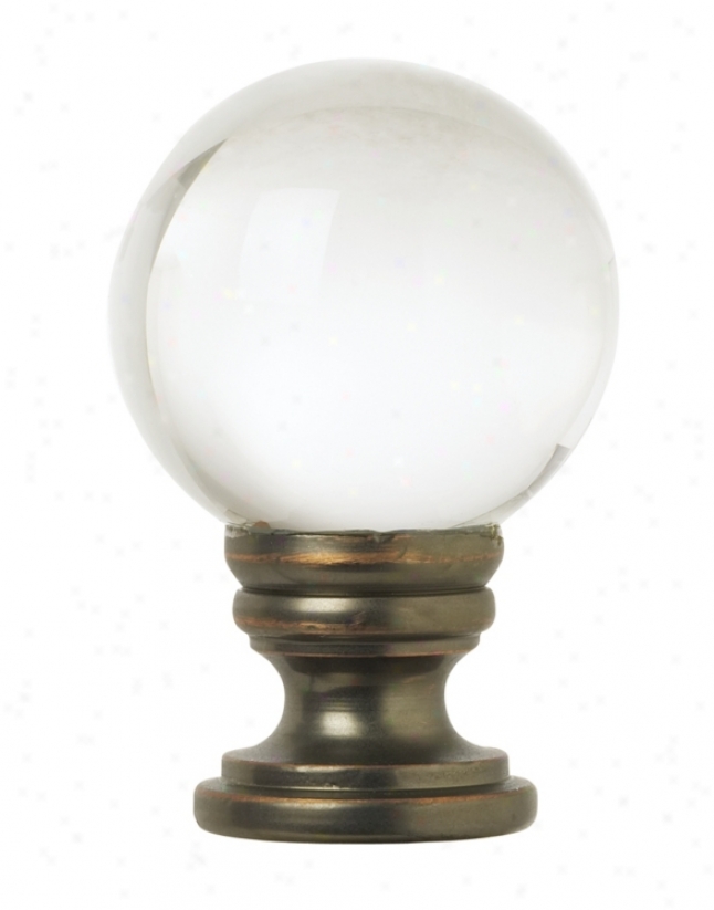 Crystal Ball Lamp Shade Finial (76724)