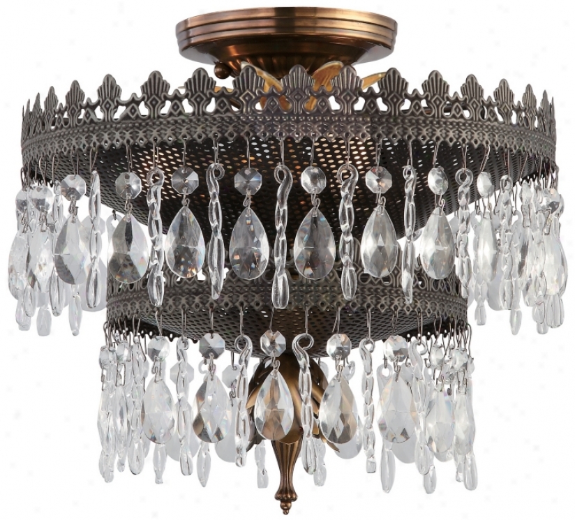 Crystorama Alhambra Collection 12" Wide Ceiling Light (p3223)