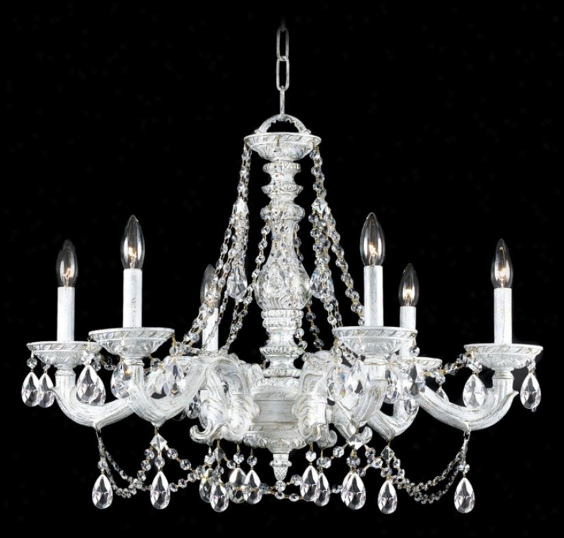 Crystorama Su5ton Anfique White 28" Wide Chandelier (r093)3