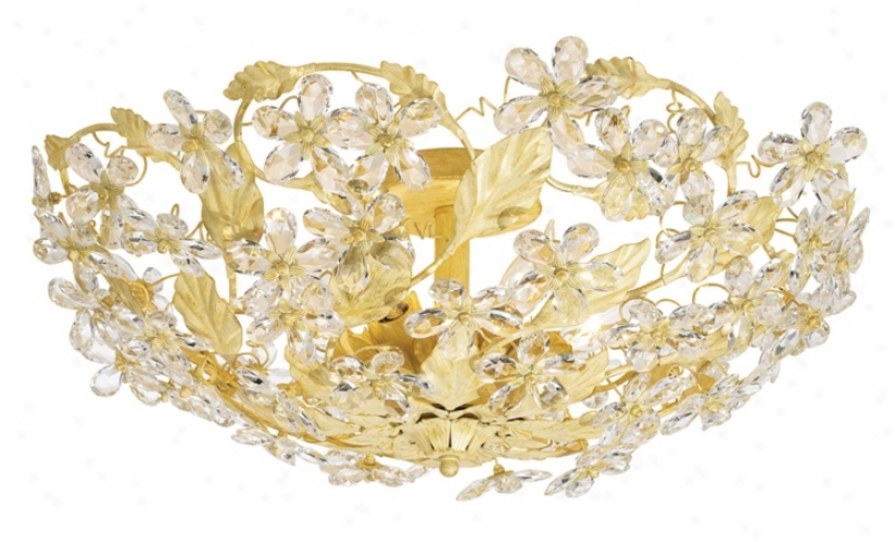 Crystorama Swarovsk Crystal 25" Wide Ceiling Light Fixture (86343)