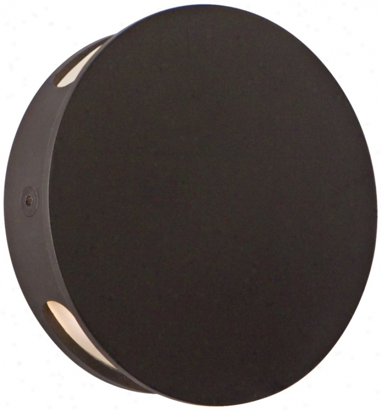 Csl Disc Trick Bronze 4 3/4" Wide Led Wall Light (m9147)