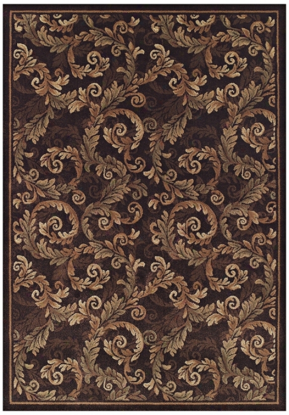 Curled Acanthus Sable 7' 10&qiot;x10' 7q&uot; Area Rug (j5350)