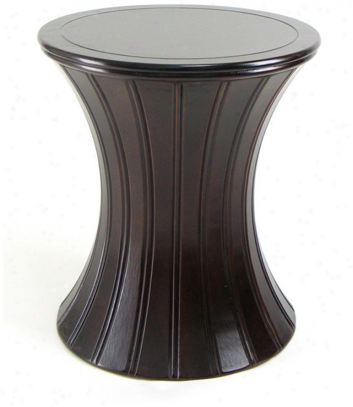 Curved Panel Carved Valencia Stand (h2359)