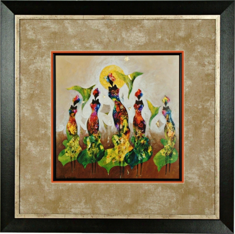 Dancing Figures I 36" Square Art Print (04180)