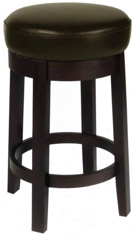 Darcy Charcoal Bicast Leather 26" High Swivel Counter Stool (j9925)