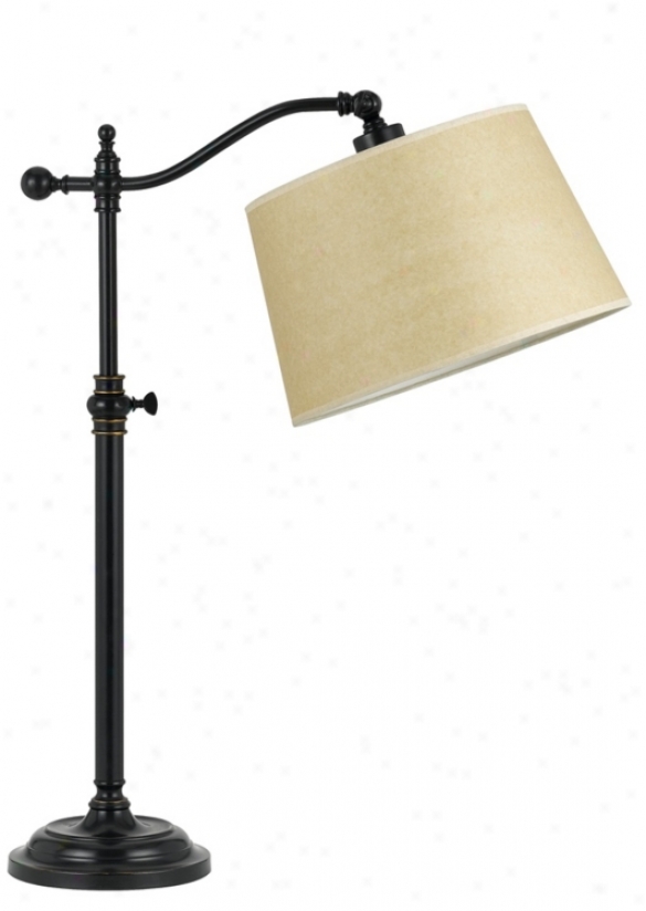 Dark Bronze Polish Adjustable Downbrixge Desk Lamp (t8628)