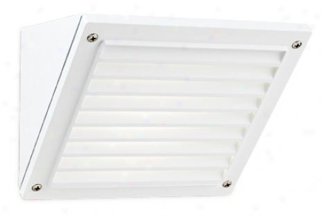 Dar kSky White Grid 6" High Outdoor Wall Light (00058)