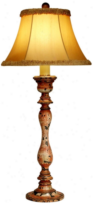 Days Of Our Lives Rose Buffet Lamp By The Natural Light (f9396)