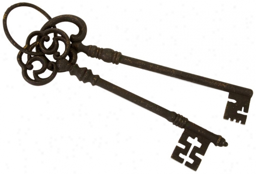 Decorative 13" Wide Oversized Keys (n3479)