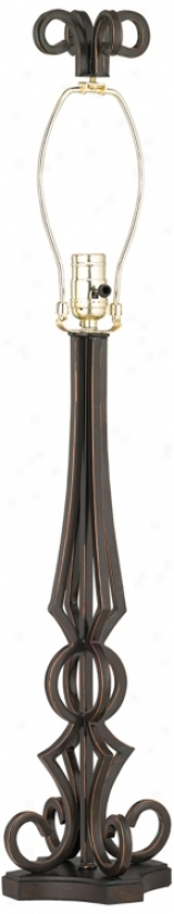 Deep Bronze 4-leg Base Only Table Lamp (m0478)