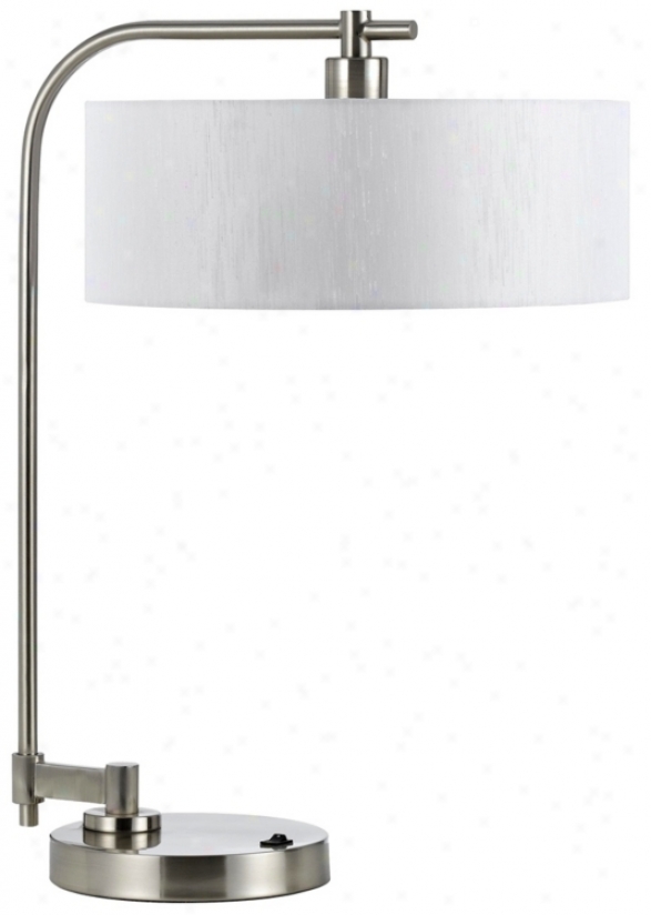 Delora Brushed Steel Desk Lamp (g8623)