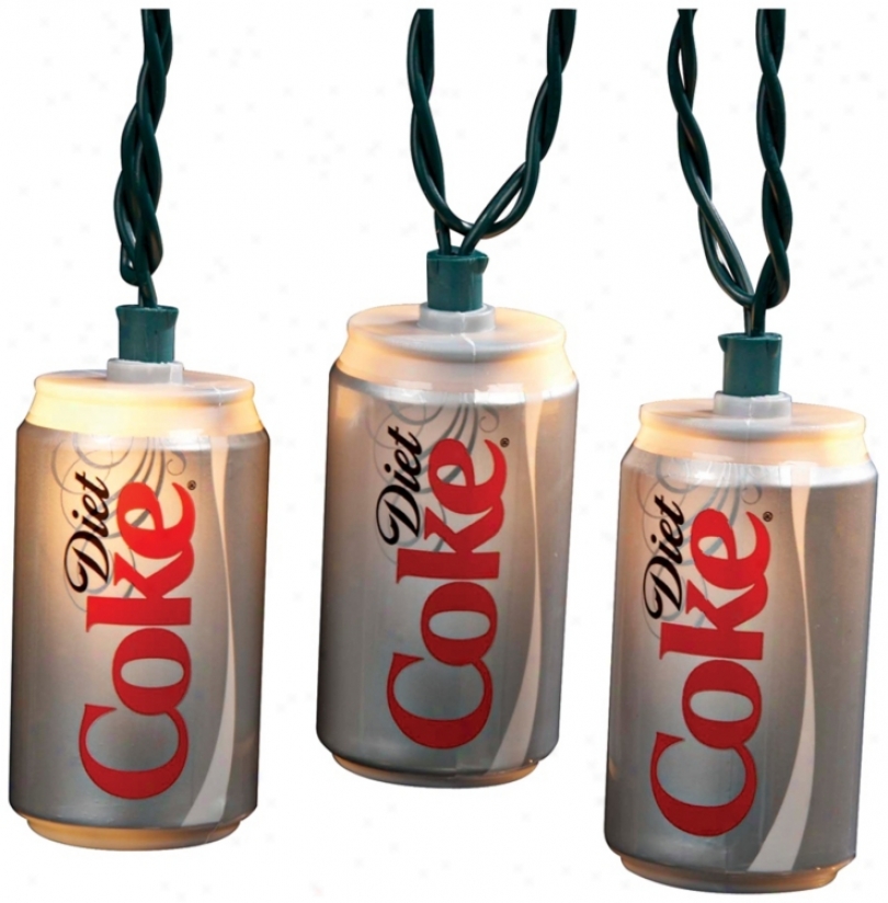 Diet Coke Cans 10-light String Of Party Lights (n6341)