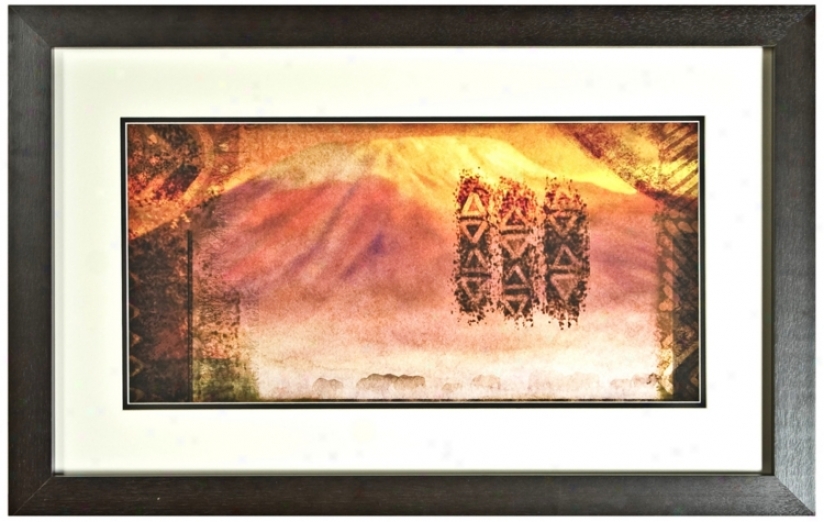 Disney Th Lion King Kilimanjaro Framed 30" Wide Wall Art (j2822)