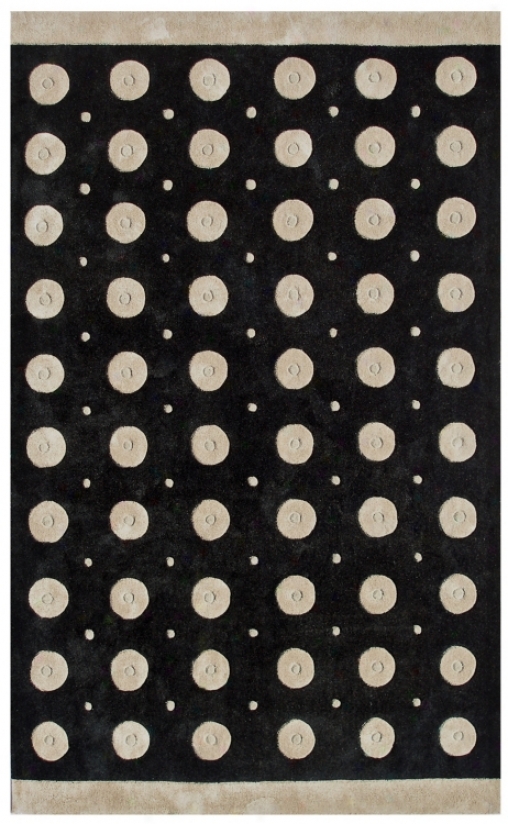 Distill Black Handmade Rug (k0244)