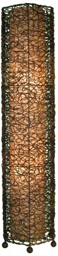 Eangee Durian Nito Tower Vines Iron Floor Lamp (m2185)