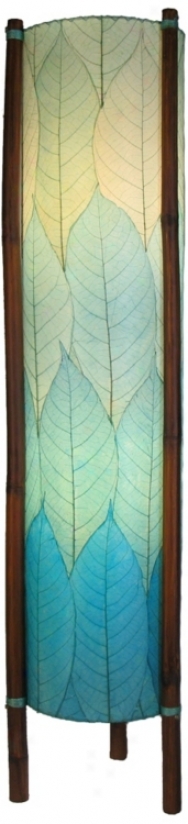 Eangee Hue Series Sea Blue Cocoa Leaves Tower Floor Lamp (m2155)