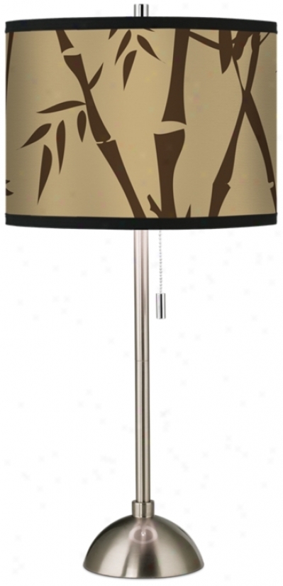 Earth Bamboo Giclee Shade Table Lamp (60757-h8491)