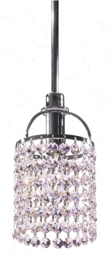 Echo Rosaline Pink Crystal Mini Pendant Chandelier (39456)