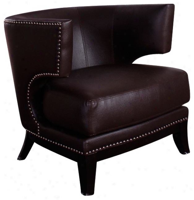 Eclipse Brown Vinyl Club Chair (p6053)