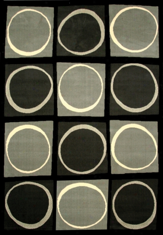 Econox Accumulation Eclipse Gray Area Rug (j1095)