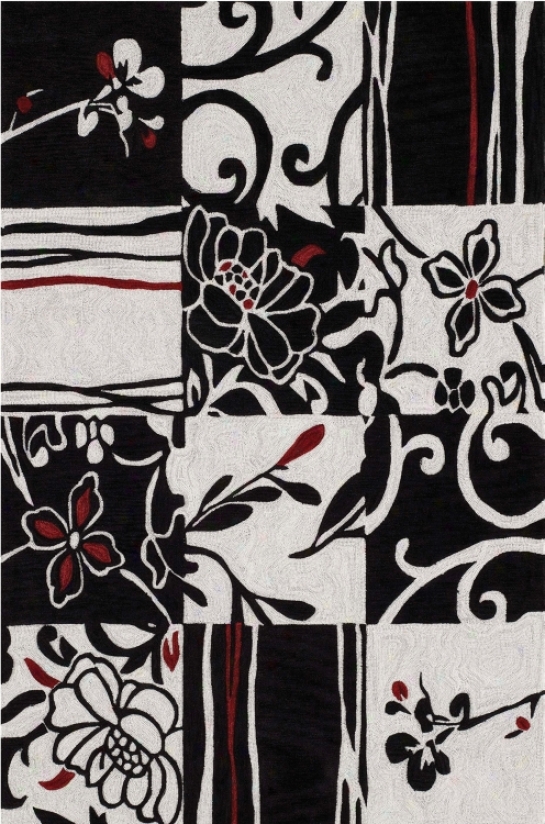 Edgemont Black Multi 3'6"x5'6" Area Rug (j6325)