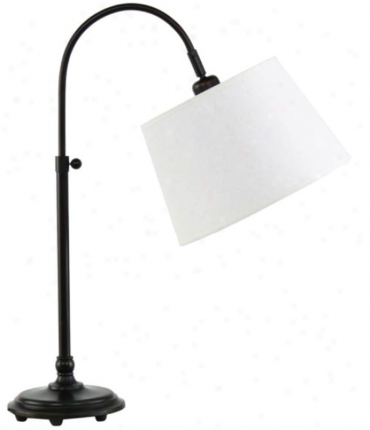 Edward Adjustable Oil-rubbed Bronze Desk Lamp (v7023)