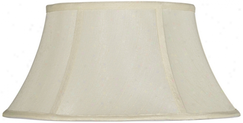 Eggshell Modified Drum Lamp Shade 9x14x8.25 (spider) (v9597)