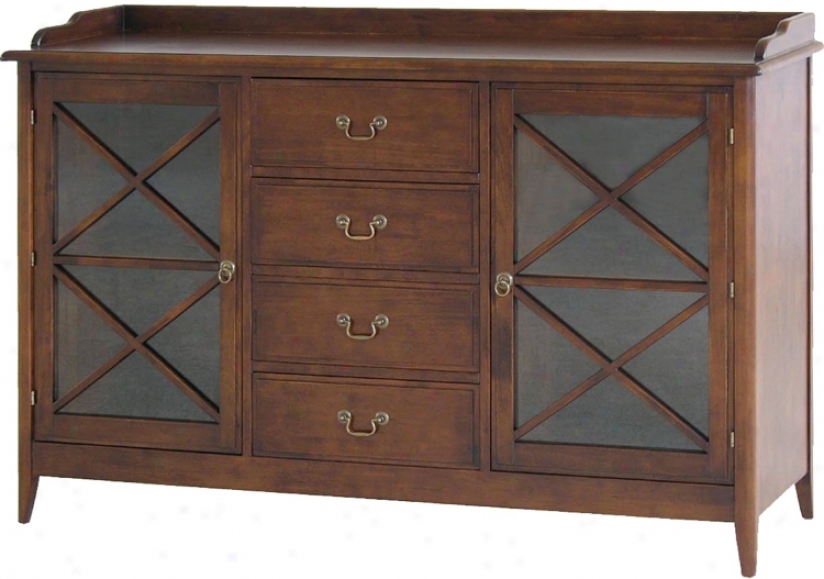 Eiffel Walnut Stained Traditional Accent Sideboar d(h2221)